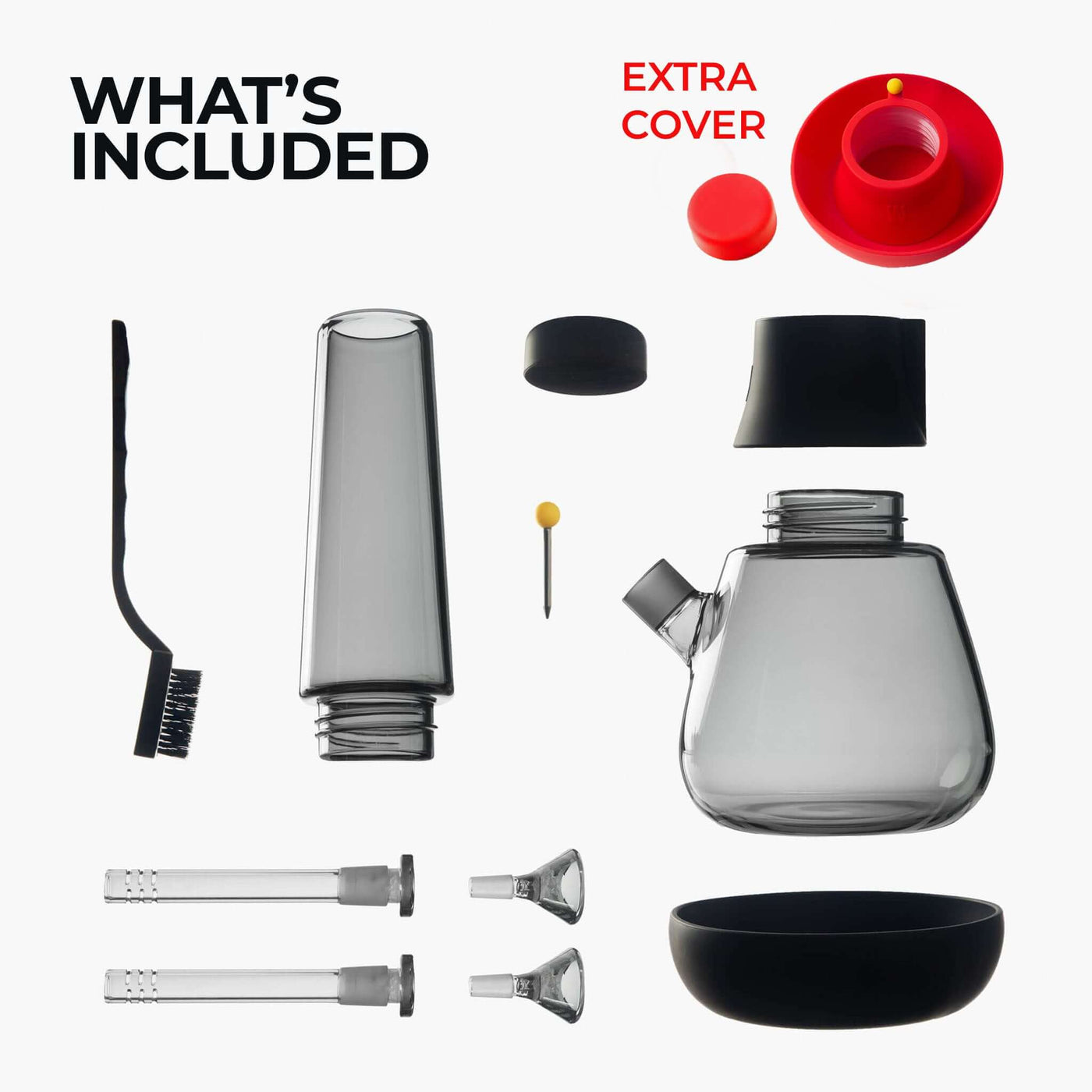 racing red bong bundle what's included infographic 