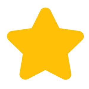 rounded yellow star