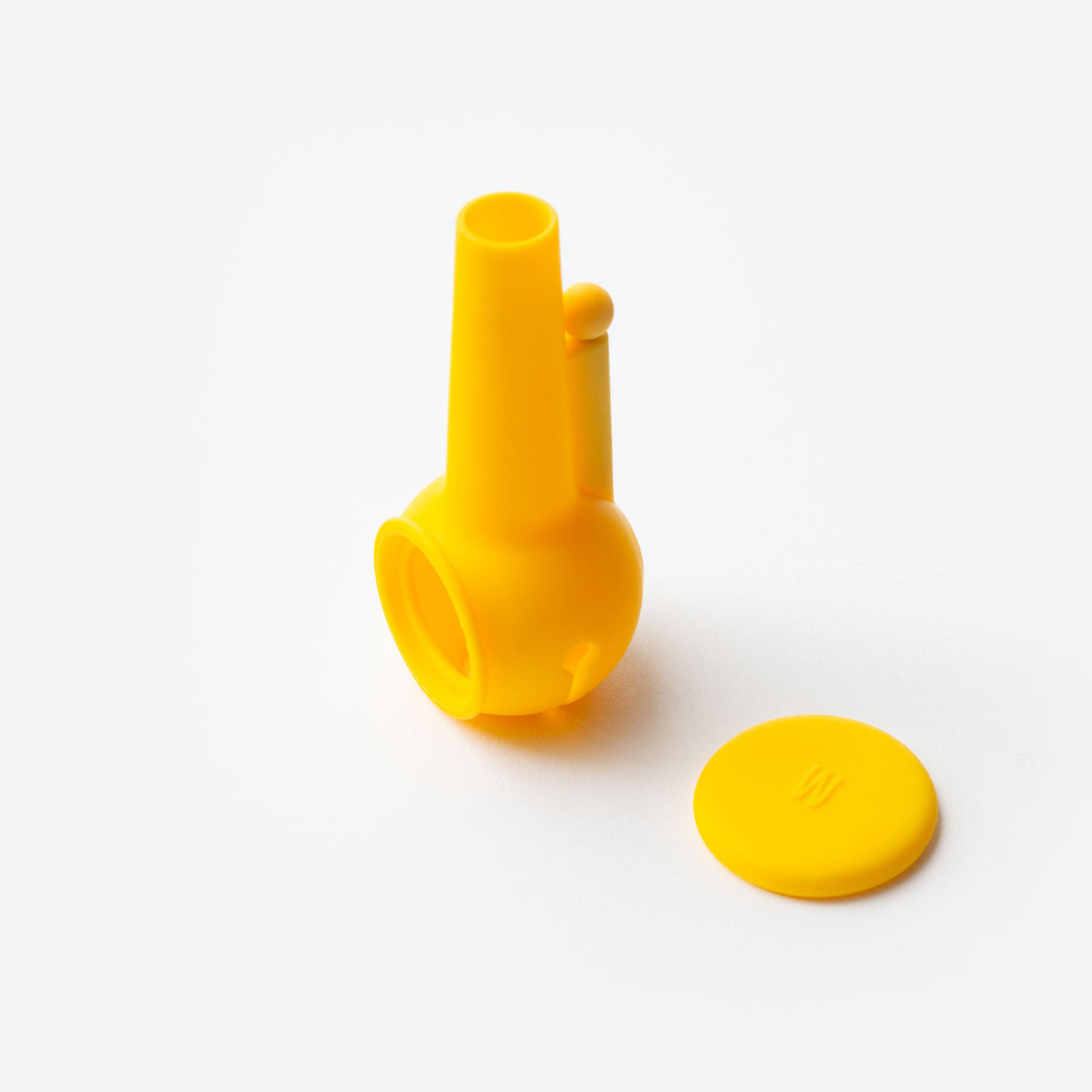 Sunshine silicone pipe protector standing in a white background with cap aside 