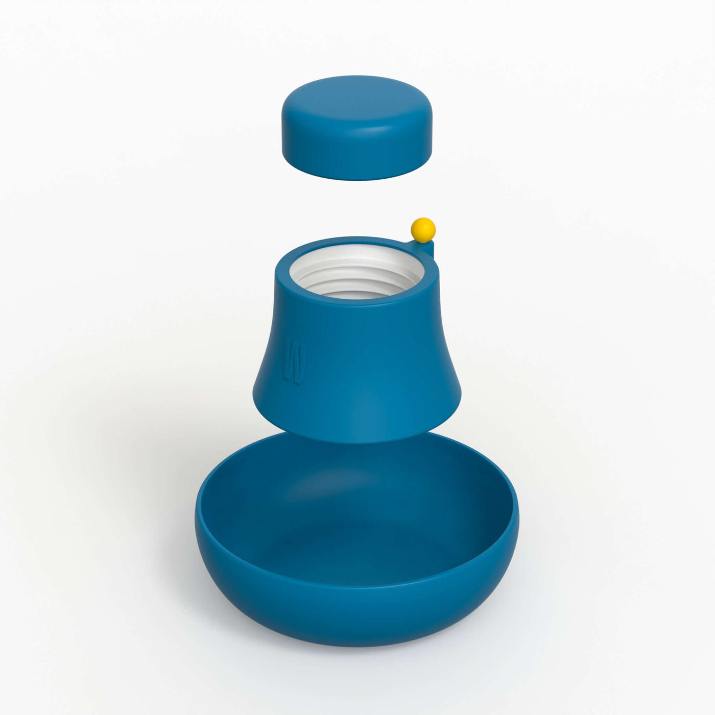 Rendered product photo of midnight blue silicone covers with a yellow poker.