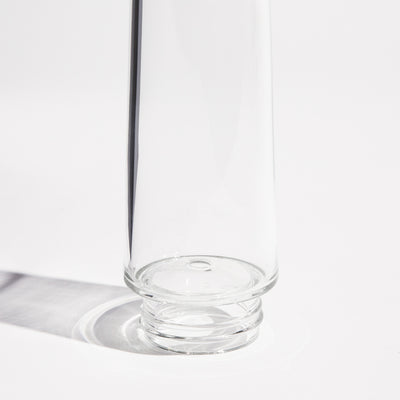 Closeup of the Weeday ice catcher tube for modular glass bong