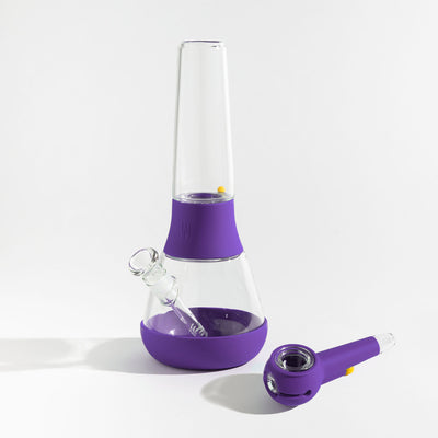  a grape silicone glass bong and pipe 