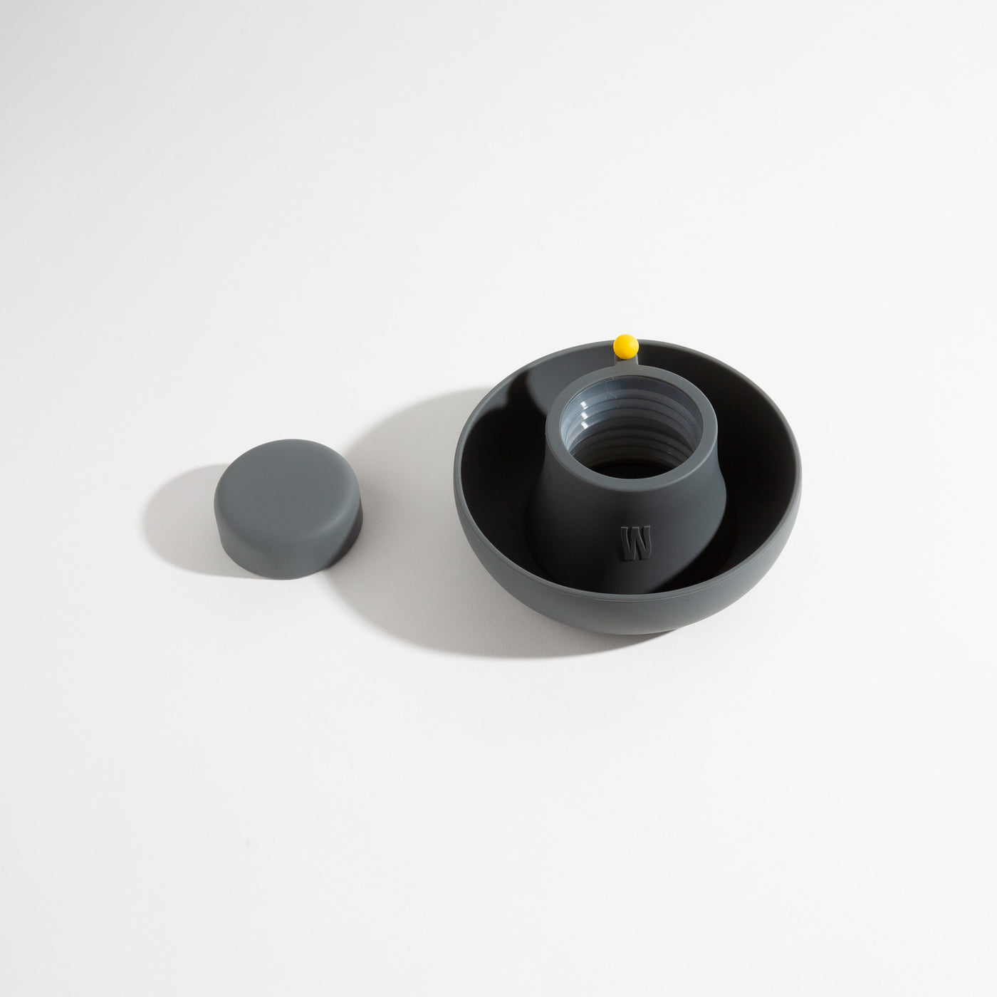 Smoke gray silicone bong cover for glass bong protection on a white background